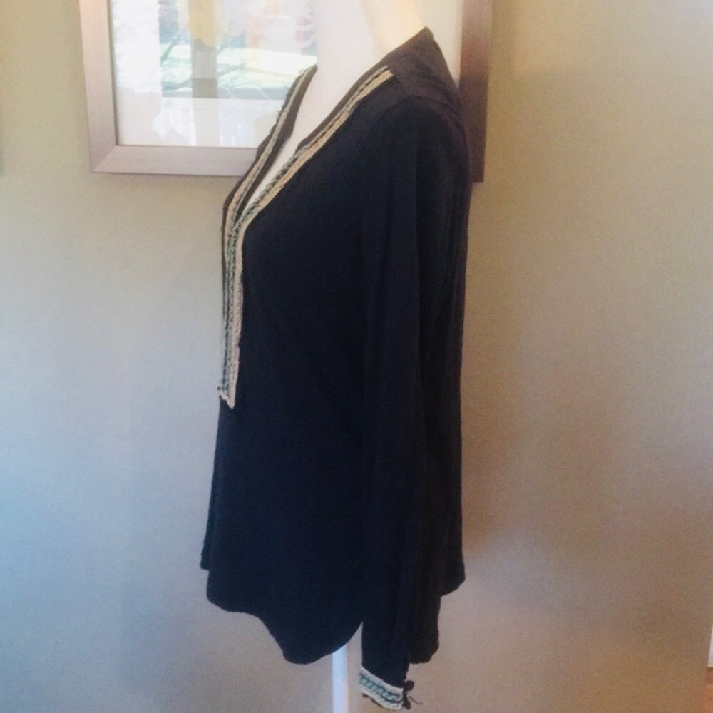 LUCKY BRAND Navy Embellished Knit Tunic - Picture 4 of 8